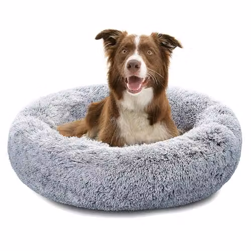 Pisi Bili Cuccia per cani e gatti, lavabile, soffice, 70 cm, grigio