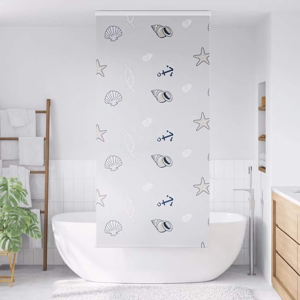 Tenda a Rullo Doccia Cassonetto 90x240 cm Larghezza Tessuto