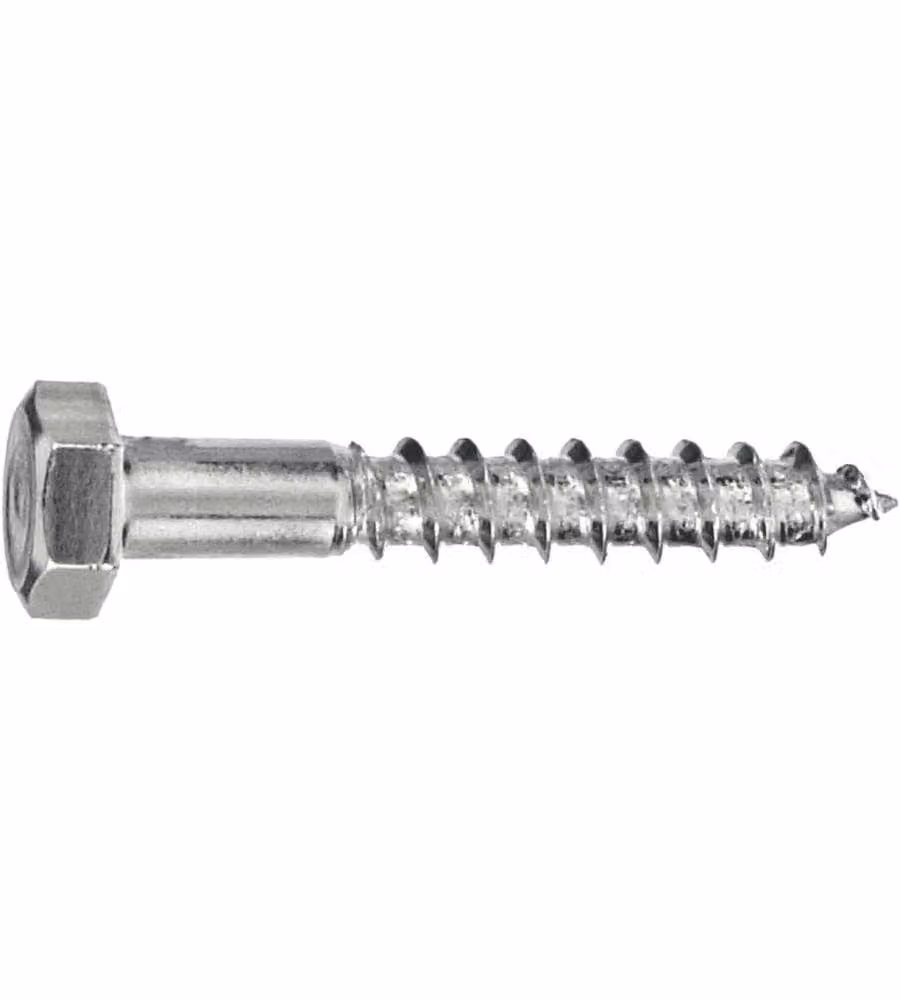 Connex Viti a testa esagonale per legno 10 x 90 mm argento 1 kg