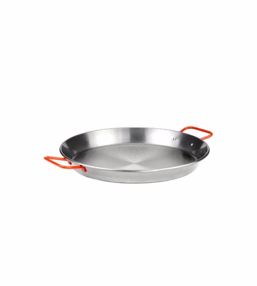 Paellera Valenciana Garcima in acciaio al carbonio spazzolato colore argento, diametro 50 cm – 2