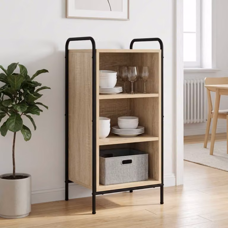 vidaXL Credenza Rovere Sonoma 97 x 33 x 81 cm Legno ingegnerizzato