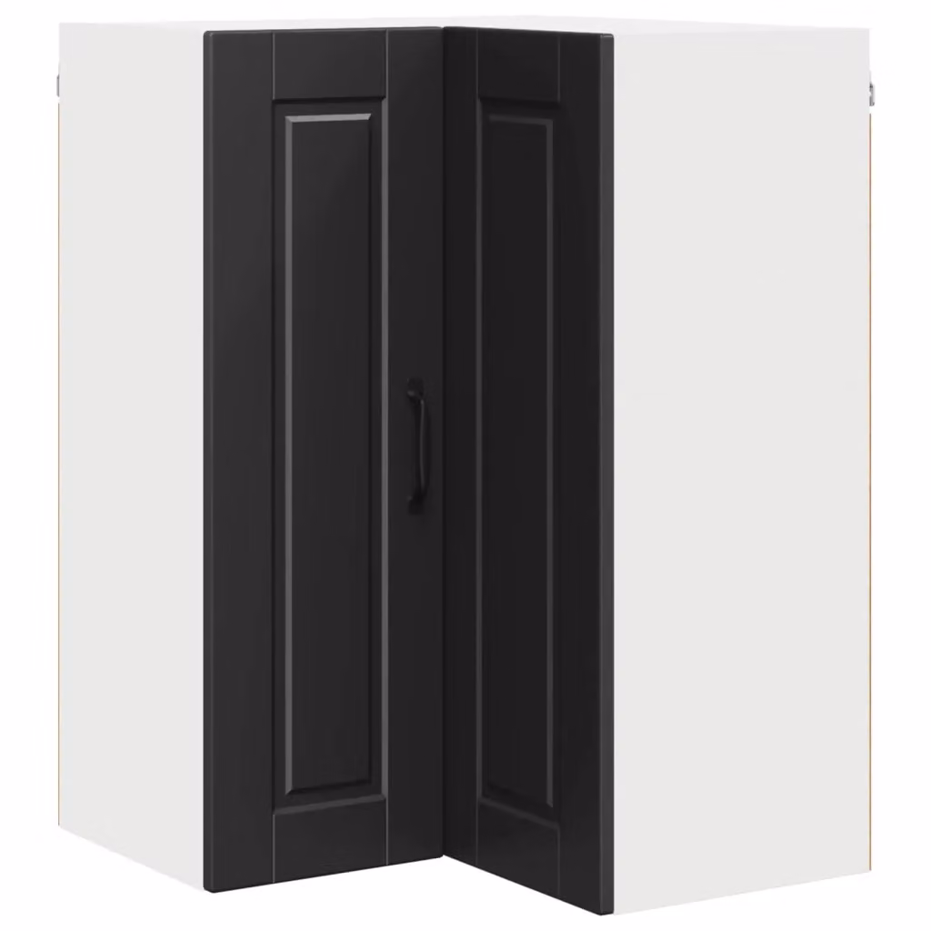 Armadio da cucina pensile vidaXL nero con ante a battente e ripiani interni L/P/H: 57 x 57 x 80 cm – 2