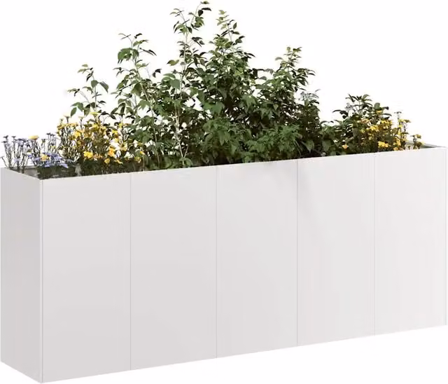 Fioriera 200x40x80 cm in Acciaio Inox 860728