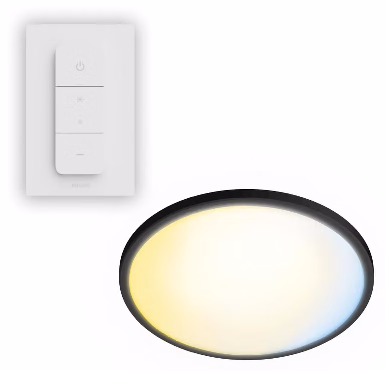 Philips 16W plafoniera Valen, 1 lampadina, LED, IP20, Nero