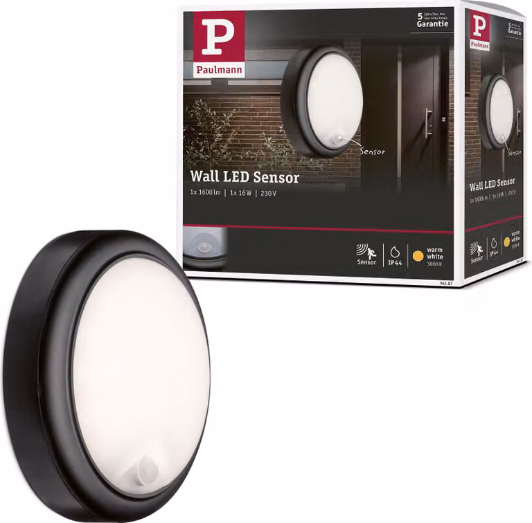 Paulmann lampada da parete per esterni IP44 15W 230V antracite