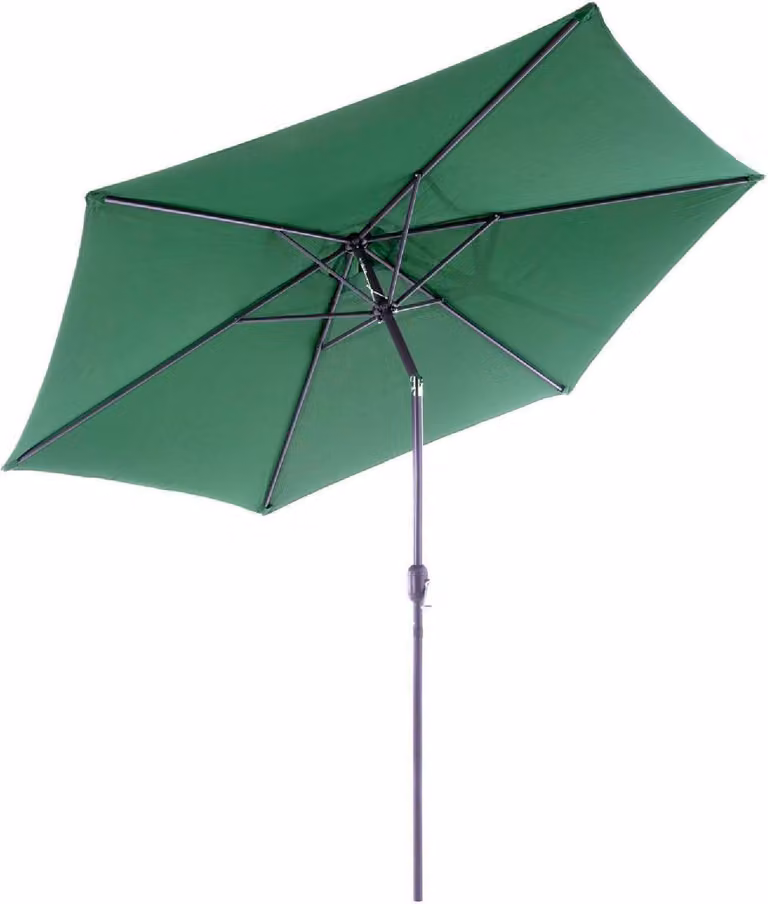 Ombrellone VCM Ø 2,9 m | ombrellone con manovella | inclinabile idrorepellente | protezione UV 50 + | verde
