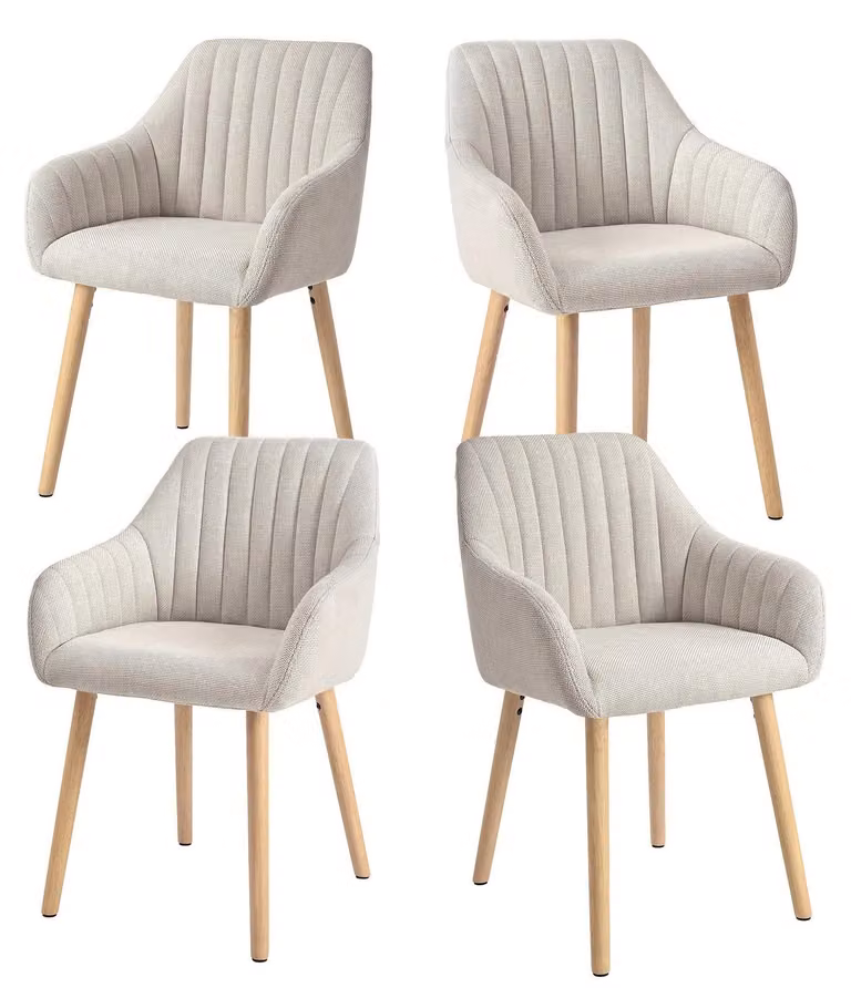 Set di 2/4/6 sedie da pranzo minimaliste