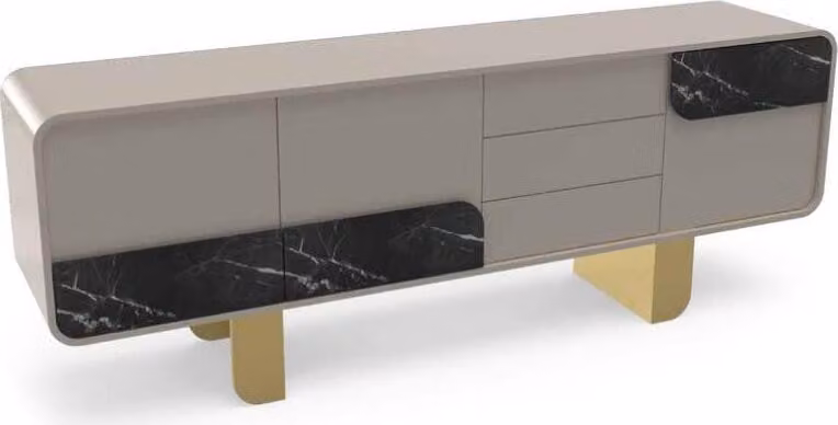 Designer Sideboard Spiegel Design Möbel Konsole Holz Kommode
