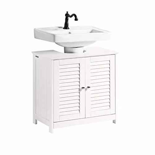 SoBuy Mobile Bagno Sottolavabo Salvaspazio con Mensole Regolabili