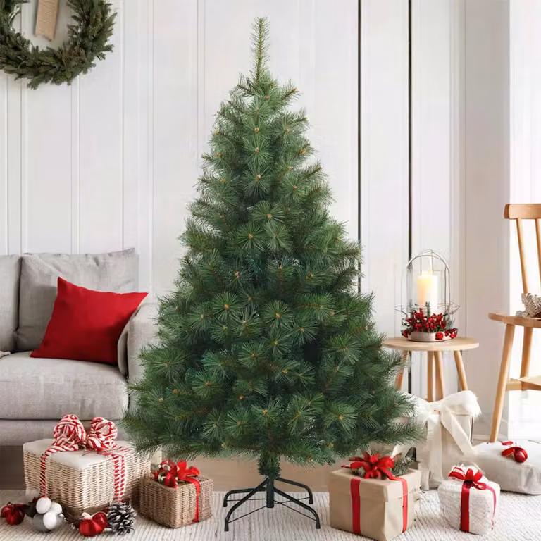 Albero di Natale artificiale verde vidaXL con rami pieghevoli, Altezza: 150 cm