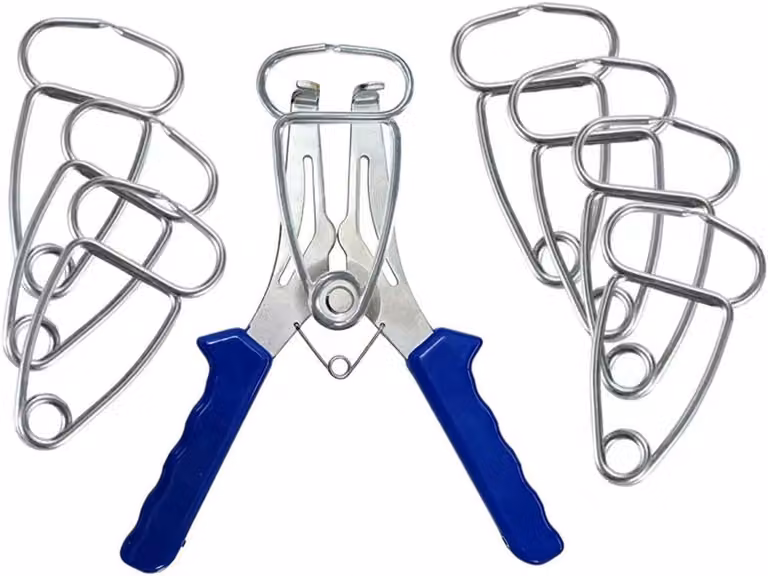 Set di pinze a becchi lunghi, 9 pezzi, in acciaio inossidabile, con manici ergonomici, per lavori in legno