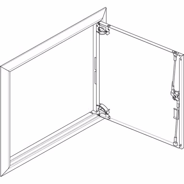 Cornice ABN + porta cieca 2x3 per quadro di distribuzione da incasso, a 2 file GBRU23T