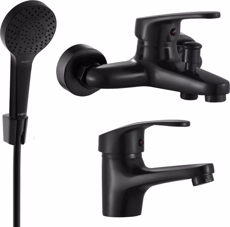Mexen Erica R05 set vasca, nero - 746403R05-70