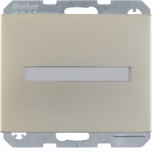 Berker 47527204 Presa SCHUKO con coperchio ribaltabile e campo di etichettatura in acciaio inossidabile Berker