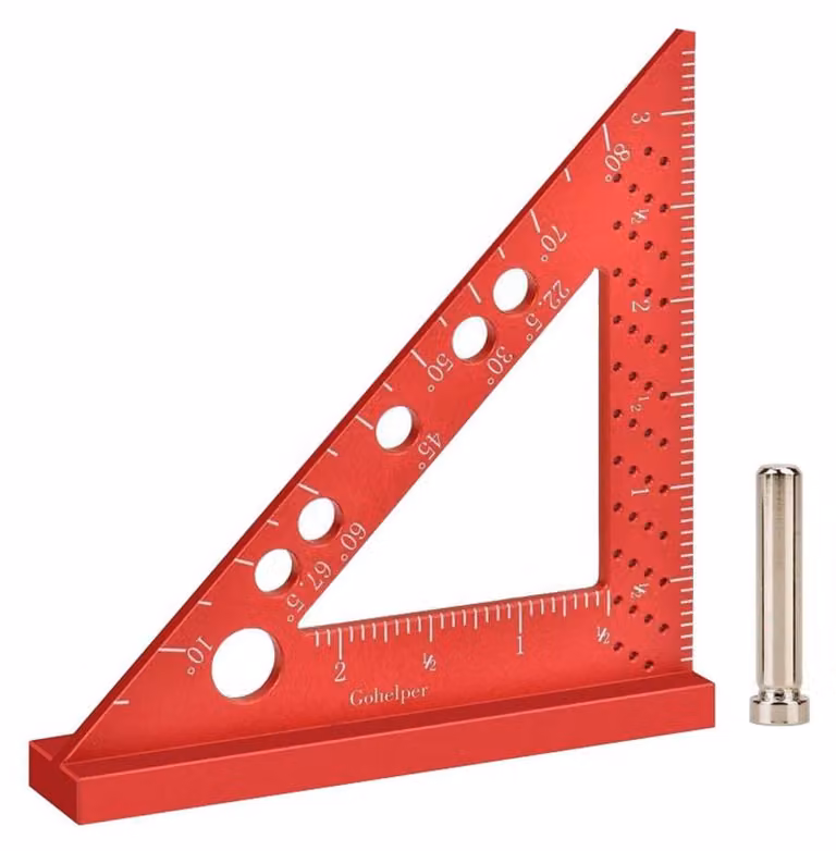 Angolo di misurazione in alluminio 90 gradi triangolo - Precisione lavorazione del legno