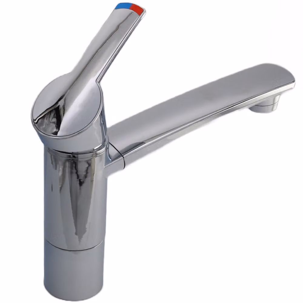 Miscelatore monocomando Como camper caravan campeggio barca + interruttore cromo