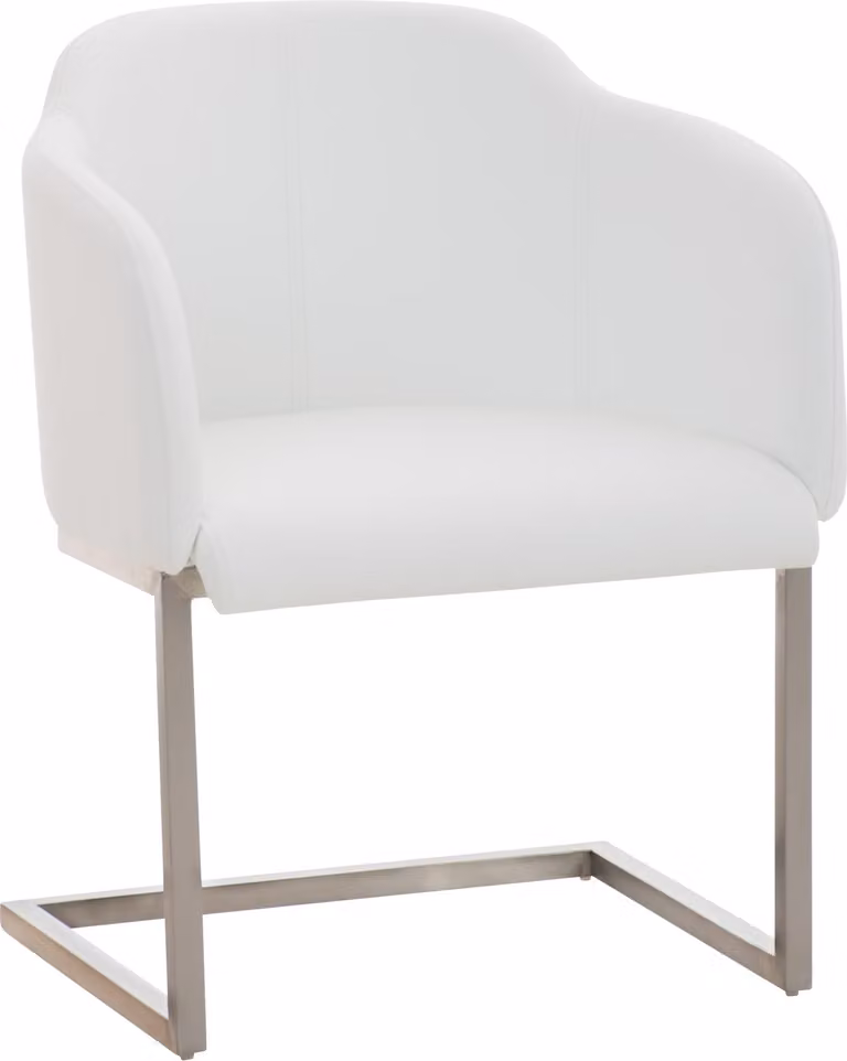 Sedia visitatore Magnus bianca