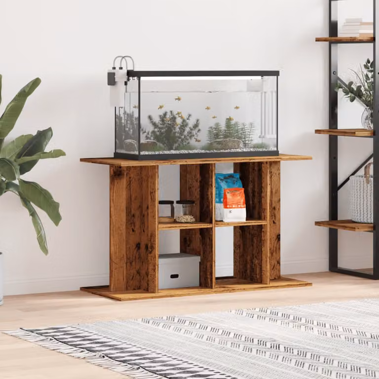 Supporto per acquario vidaXL in legno multistrato color marrone, L 100 x P 40 x H 60 cm