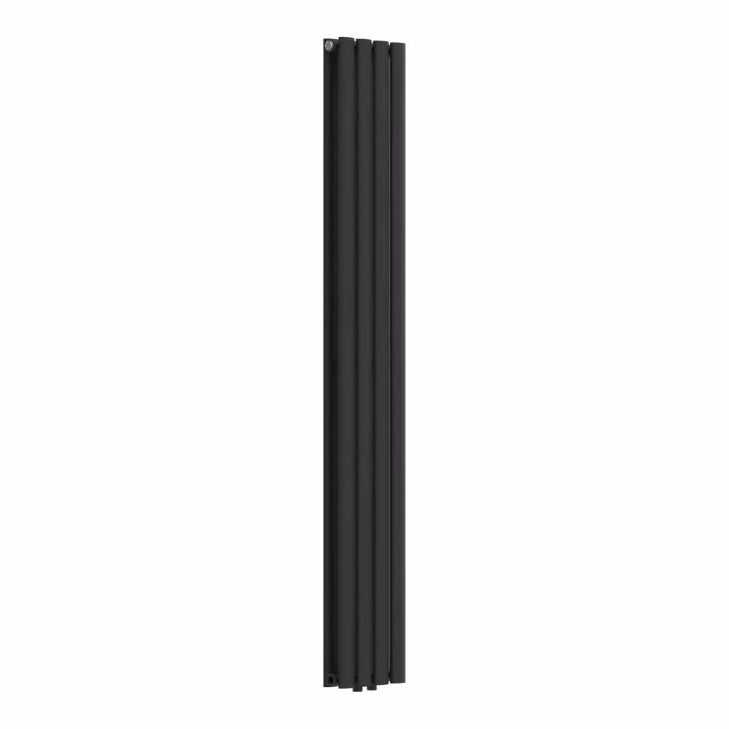 Termosifone a pannello doppio con elementi tubolari nero neu.haus H: 160 cm, L: 24 cm – 2
