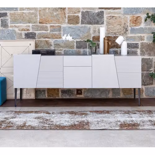 Madia porta TV 5 ante e 1 cassetto L 200