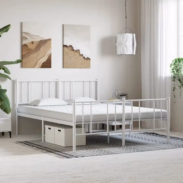 Materasso in Schiuma Bianco 200x220 cm 7 Zone Durezza 20 ILD