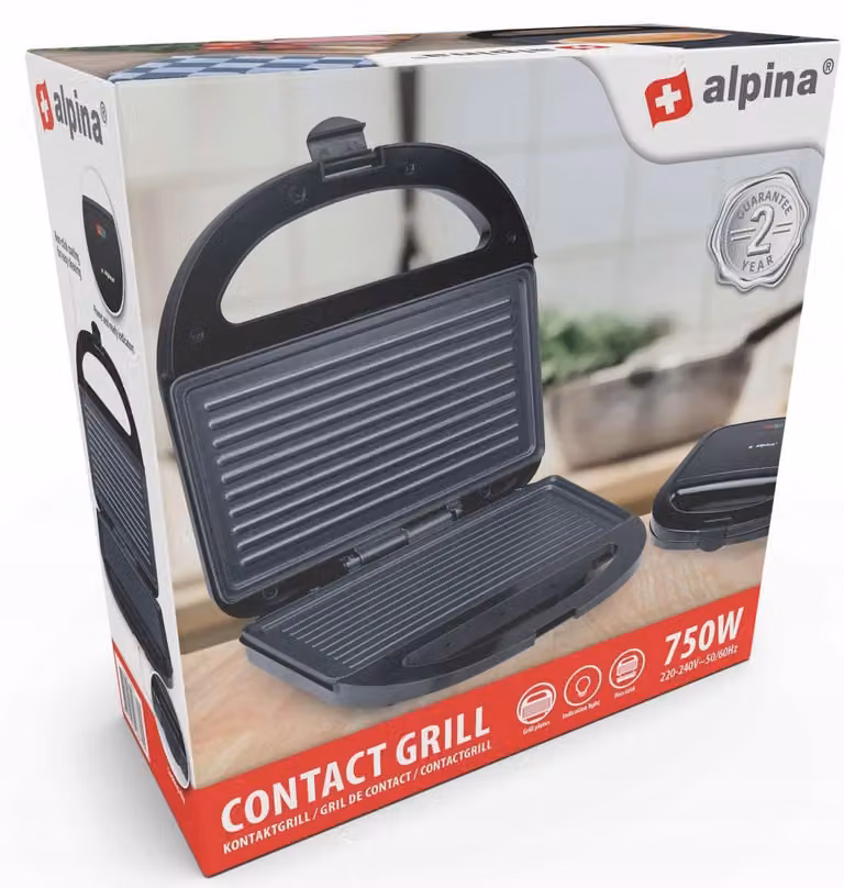 Alpina Contact Grill 750W Black