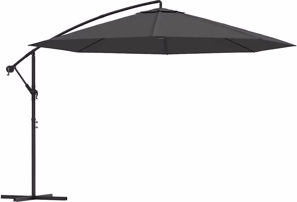 Ombrellone a Sbalzo Palo in Alluminio 350 cm Antracite