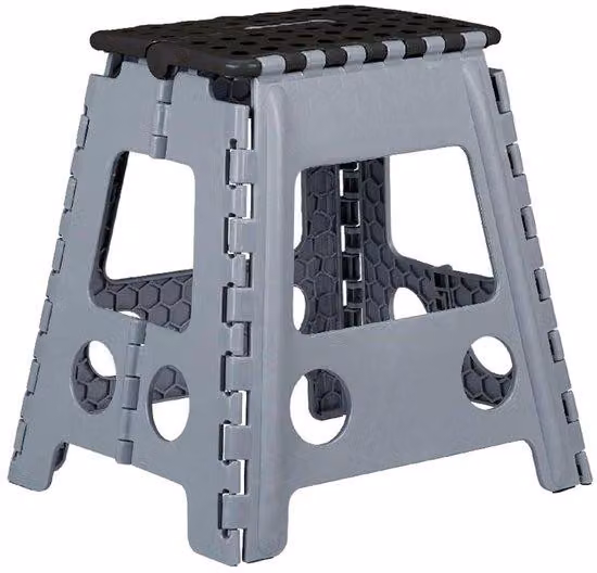 Unyqoos®: sgabello pieghevole – sedia e sgabello portatile e pieghevole, ideale per interni ed esterni, antiscivolo, con giunti rinforzati, con una capacità di carico fino a 150 kg