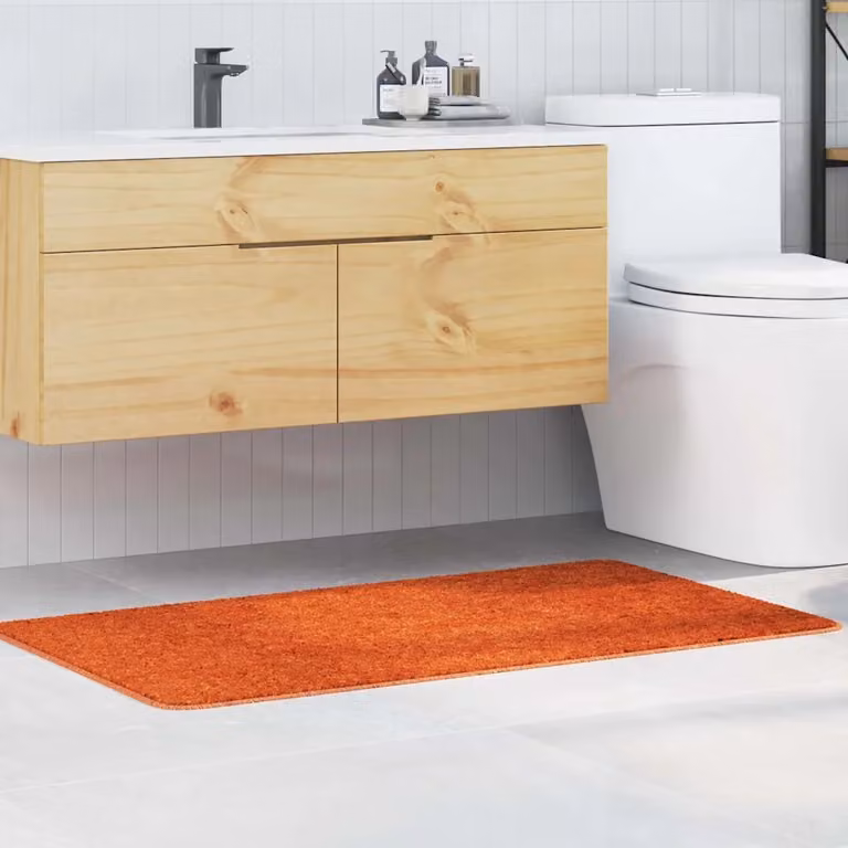 Tappetino da bagno antiscivolo vidaXL Arancione L: 70 cm, P: 120 cm