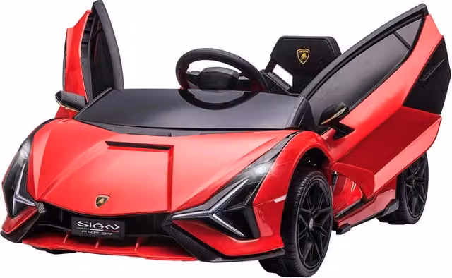 Auto Elettrica per Bambini 12V ¨C Xylo ¨C con Telecomando, LED e Musica, Rosso
