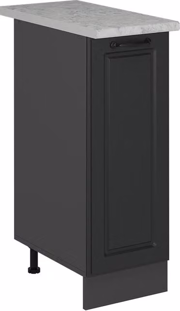 Armadio cucina dispensa alto R-Line Antracite rustico/Antracite 30 cm PL Marmo Vicco