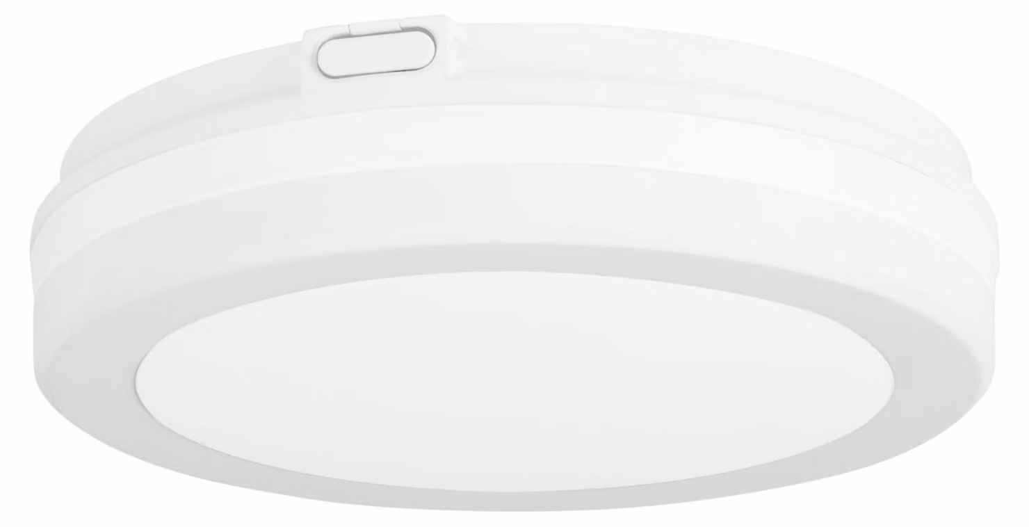 Forlight - Plafona a LED Scal, Ø200 mm, 14,4 W, 3000 K - 4000 K - 6000 K, 2160 lm, IP54, CRI > 80, bianco, per esterni, a risparmio energetico, facile da montare, design moderno