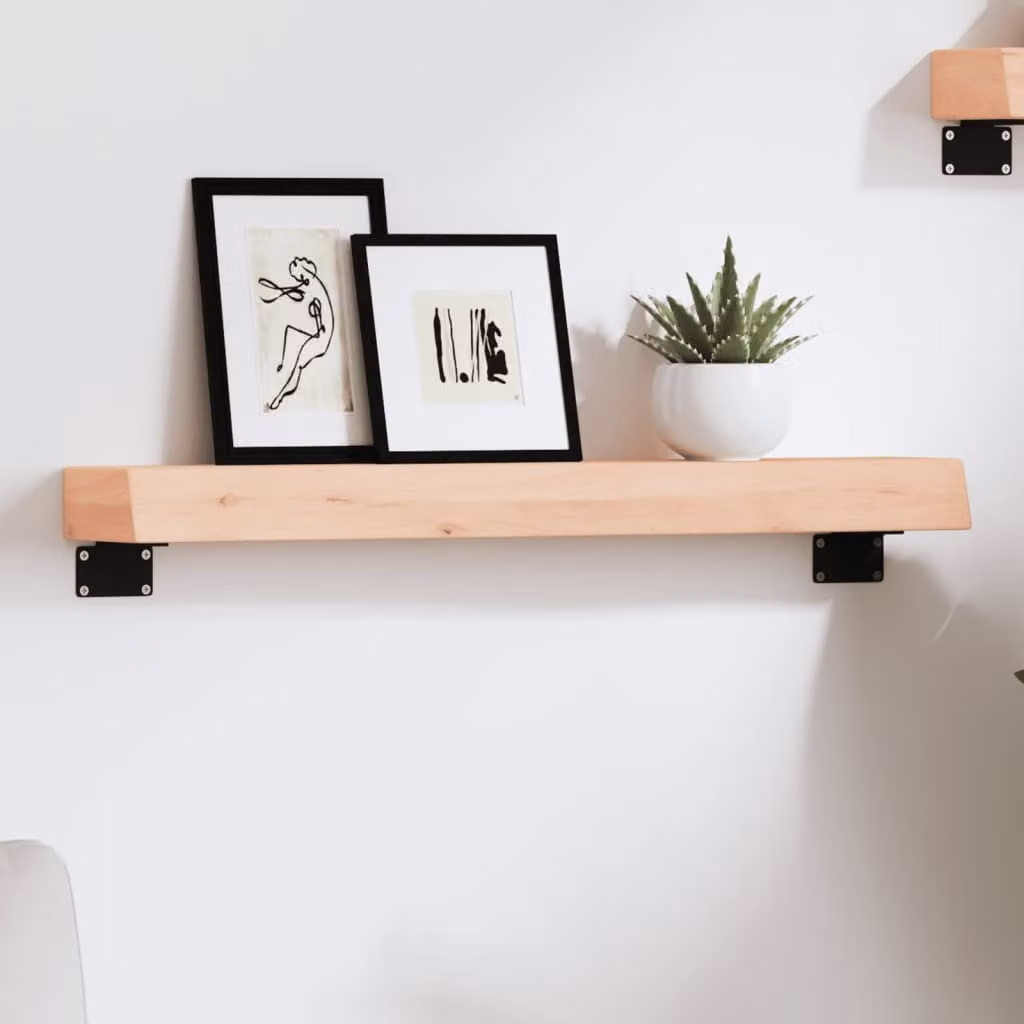 vidaXL Ripiano a Parete 60x10x6 cm Legno Massello Rovere Non Trattato