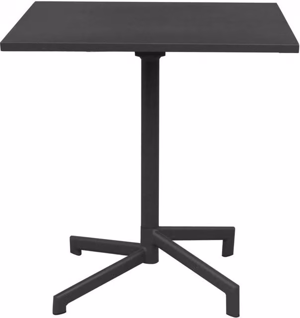 Tavolo Vega GIORDANOSHOP in acciaio antracite L/P/H: 70 x 70 x 73 cm