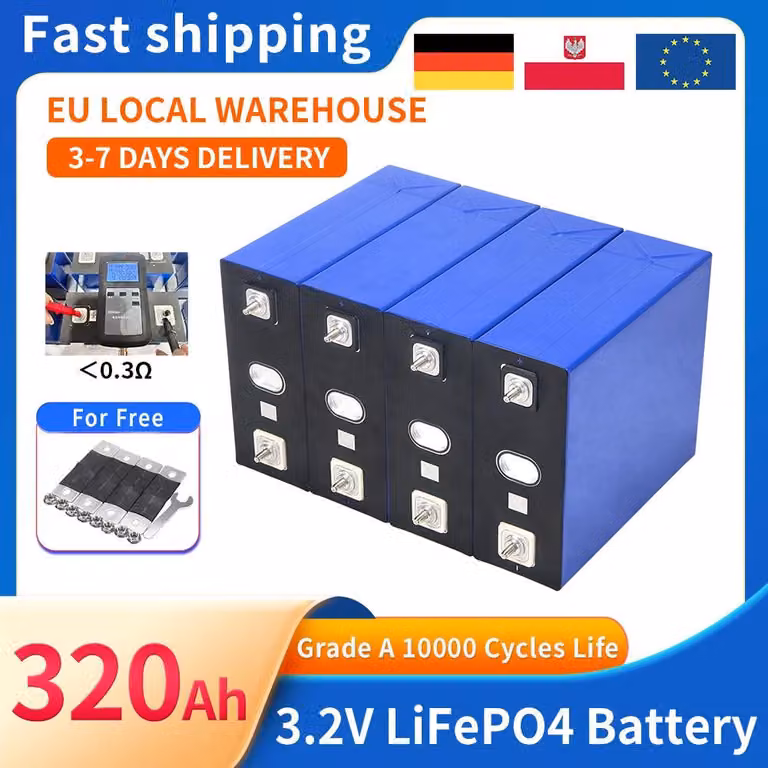 Batterie LiFePO4 - Accumulatori - Sistemi di accumulo di energia - Batterie solari - Batterie al litio - Capacità: 320Ah