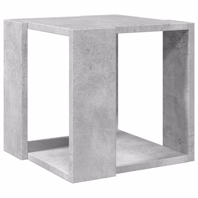 Tavolino da caffè grigio cemento 32x32x30 cm materiale a base di legno
