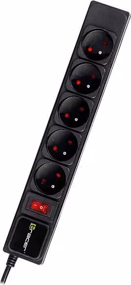 Tracer TRACER PowerGear 5m Black power strip