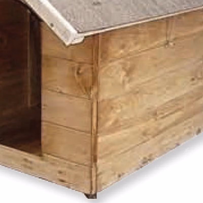 Cuccia per cani IPERBRIKO in legno di pino marrone con tetto rimovibile L: 103 cm, P: 67 cm, H: 68 cm – 2