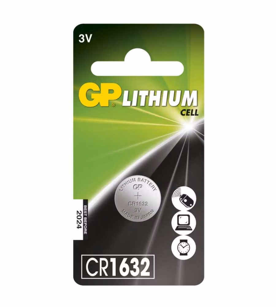 Batteria al Litio a Bottone 3V CR1632 (Blister 1 Pezzo)