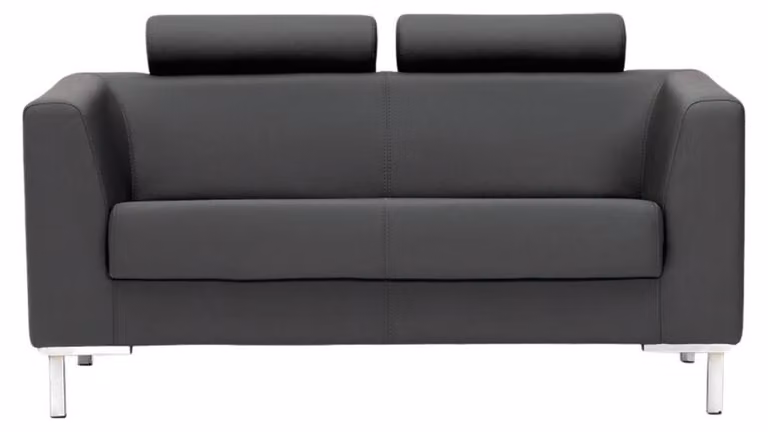 2-Sitzer Sofa Couch Polster Sitz Leder Designer 2 Sitzer Couchen Polster
