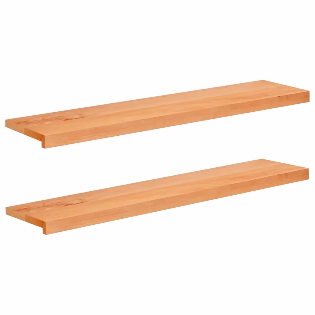Set di 2 soglie per finestre vidaXL in legno color marrone L: 110 cm, P: 30 cm, H: 2 cm – 2