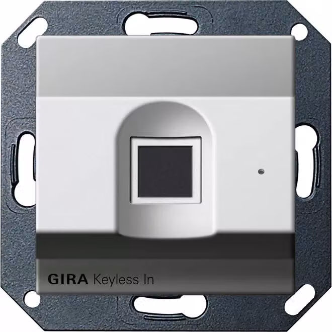 Gira 2617600 Gira Keyless In Lettore di impronte digitali Sistema 55 Acciaio inossidabile (verniciato)