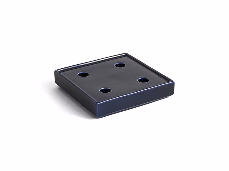 Mattone Portacandele - L Blu scuro
