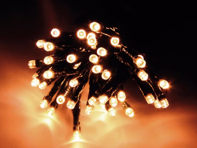 Ghirlanda multifunzionale 180 led bianco caldo 220v 23m ip44