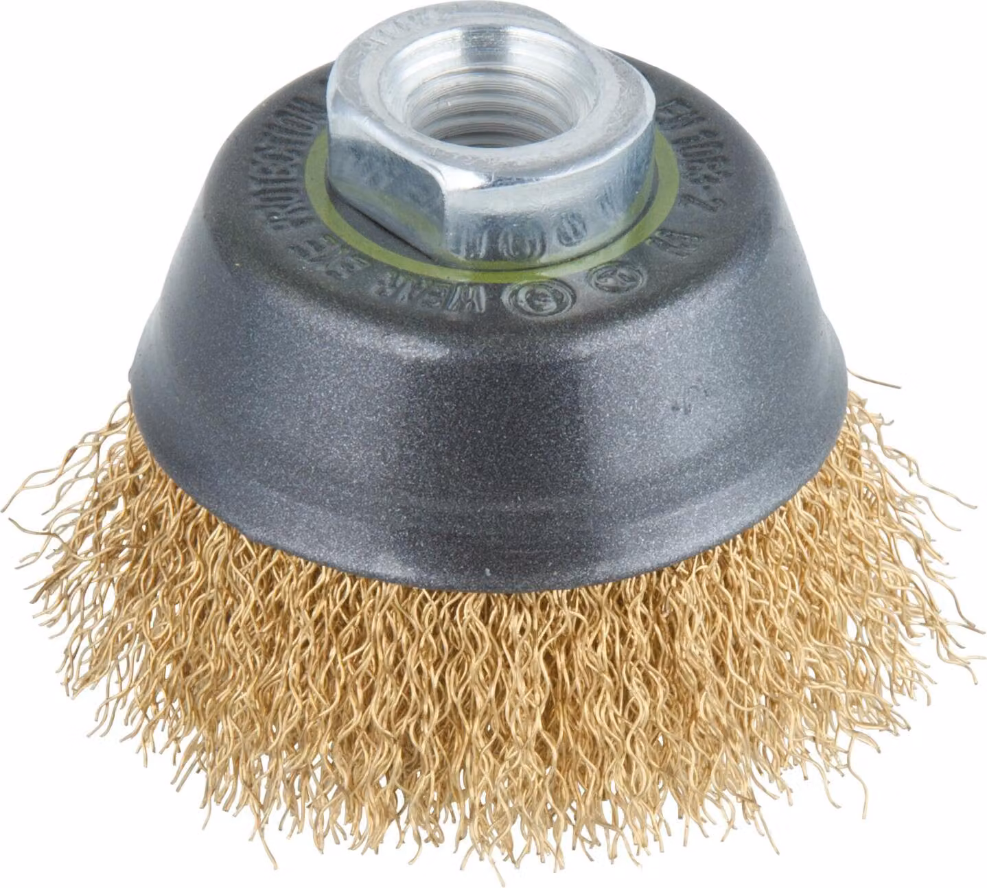 Wolfcraft® Spazzola metallica a tazza in ottone M14 Ø60 mm