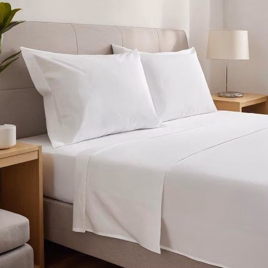 Set di lenzuola in microfibra Ibenzoa® composto da 4 pezzi: lenzuolo piumino piatto 220x275 cm, lenzuolo con angoli 135x190/200 cm (altezza 40 cm), 2 lenzuoli 50x80 cm, traspirante e senza bisogno di stiratura