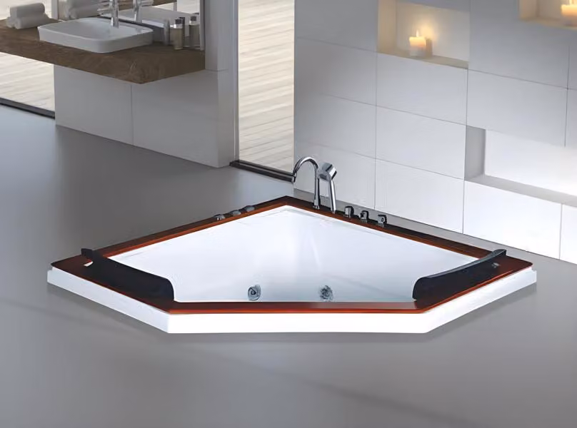 Hydromassagewanne Whirlpool Blubberbad Spa-Bad Whirlwanne 180x180 cm