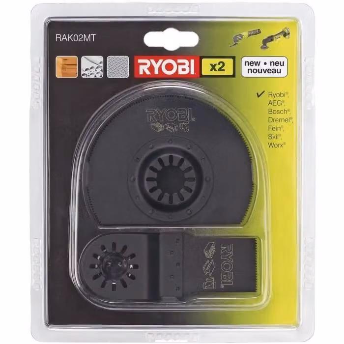 Ryobi RAK02MT Kit 2 lame universali Utensile fustellatore multifunzione