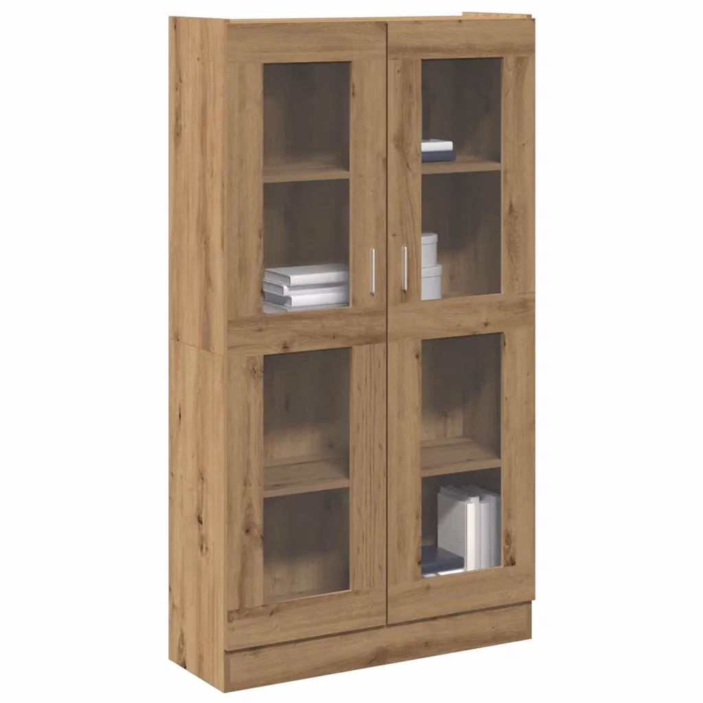 Credenza Artisan vidaXL in legno ingegnerizzato Rovere, colore marrone, L 82,5 cm x P 30,5 cm x H 150 cm