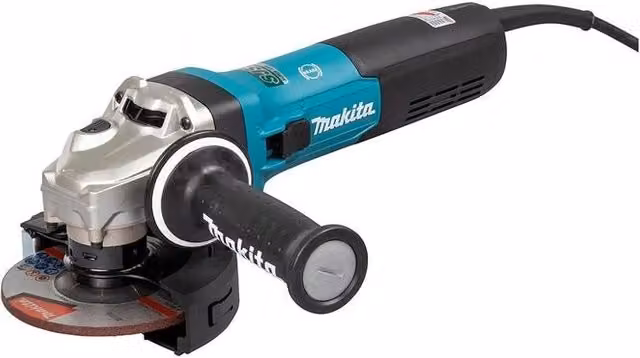 Makita GA5091X01 Smerigliatrice Angolare con Velocità Variabile 1900 W, Diametro Disco 125 mm, Nero Verde